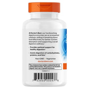 Doctor's Best Digestive Enzymes, bottle packaging, no flavour, 90 veggie capsules, barcode