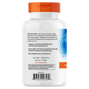 Doctor's Best Natural Vitamin K2 MK-7 with MenaQ7, bottle packaging, unflavoured, 45mcg, 180 veggie capsules, barcode