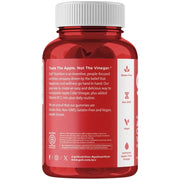 Back Image: Goli Nutrition Apple Cider Vinegar Gummies apple flavour bottle 120 count product information