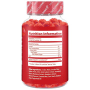 NKD Living Inulin Fibre Gummies Mixed Berry resealable pouch 60 gummies supplement facts and ingredients