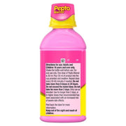 Pepto Bismol Original liquid digestive remedy ingredients label bottle original flavour 480ml