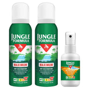 Jungle Formula insect repellent spray pack 2 x 125ml aerosol and 60ml pump bottle