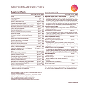 IM8 Daily Ultimate Essentials Pro nutrition facts and ingredients 30 sachets