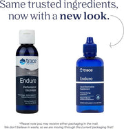 Front Image: Trace Minerals Endure electrolyte drops liquid bottle 118ml new look