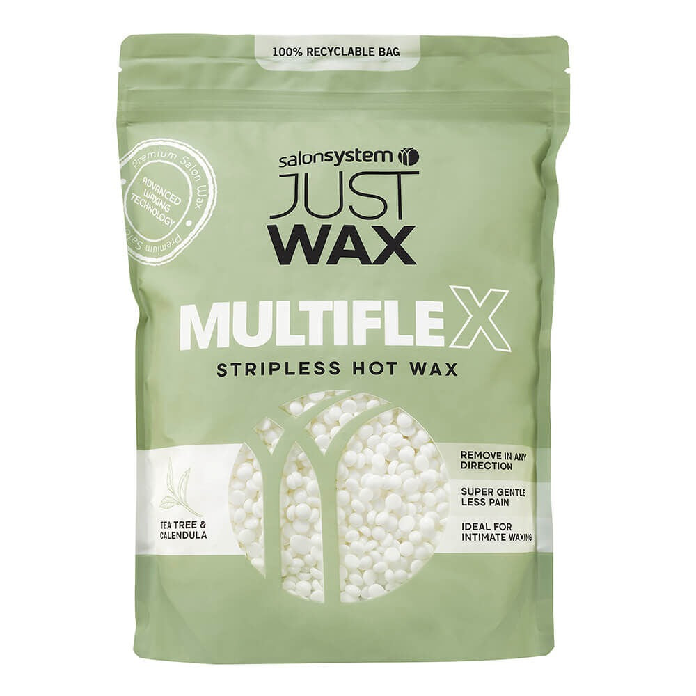 Salon System Just Wax Multiflex Tea Tree & Calendula Hot Wax Beads 700g front packaging