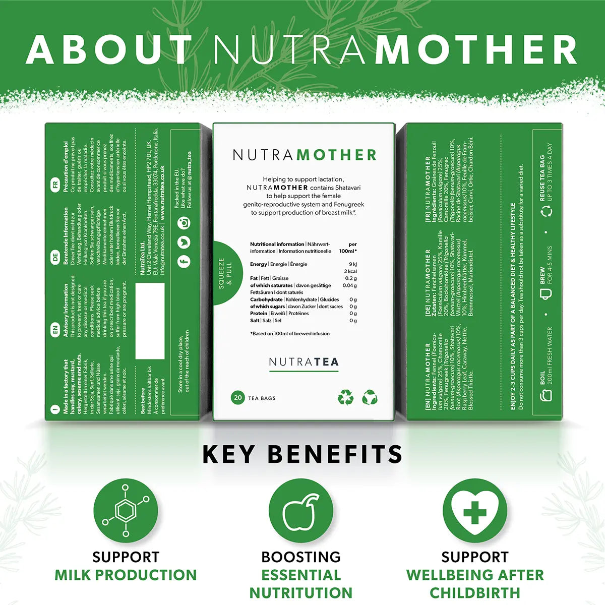 Nutra Mother - Breastfeeding Tea for Lactation
