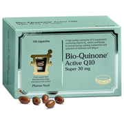 Pharma Nord Bio-Quinone Active Q10 Super 30mg, food supplement capsule box packaging, no flavour, 150 capsules