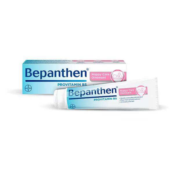 Bepanthen Nappy Care Ointment Pro-Vitamin B5, tube packaging, fragrance-free, 30g & box