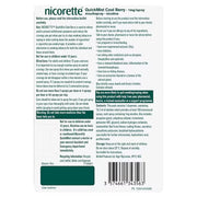 Nicorette QuickMist Cool Berry Mouth Spray barcode packaging 150 sprays
