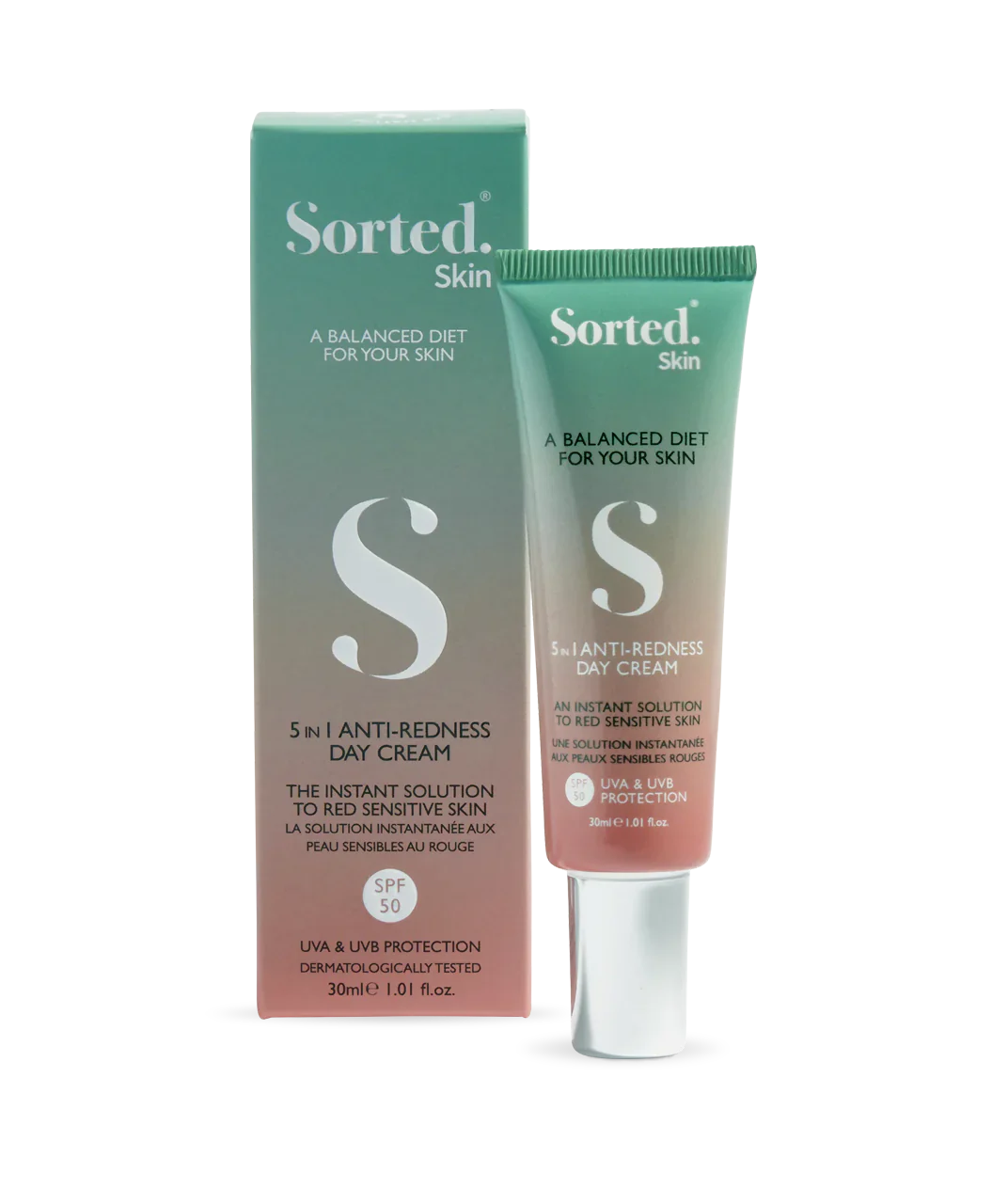 Sorted Skin 5 IN 1 ANTI-REDNESS DAY CREAM SPF50