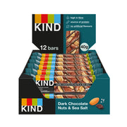 KIND Dark Chocolate Nuts and Sea Salt snack bars box 12 x 40g