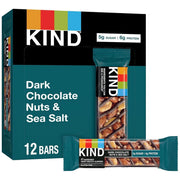 KIND Dark Chocolate Nuts and Sea Salt snack bars box 12 x 40g