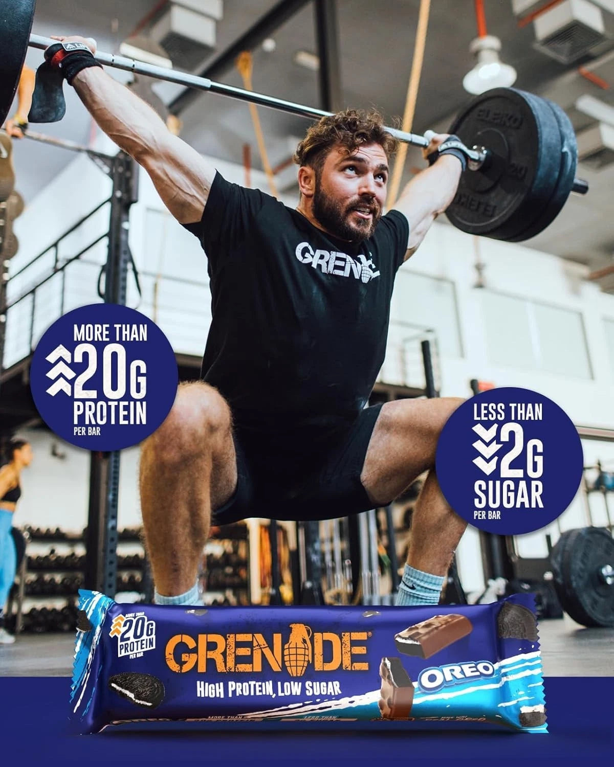 Grenade OREO high protein snack bars with chocolate coating 12 x 60g