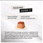 Purina Gourmet Revelations Mousse Chicken Wet Cat Food 4 x 57g feeding guide