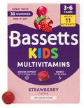 Bassetts Kids Multivitamin-Gummibärchen Erdbeergeschmack 3-6 Jahre 30 Stück