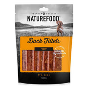 Nature Food duck fillet dog treats natural snack pack 97 percent duck 1kg bag