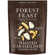 Forest Feast Toasted Caramelised Coconut Slices toasted coconut snack 600g pack front packaging