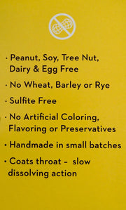 Wedderspoon Organic Manuka Honey Drops with Propolis allergens.