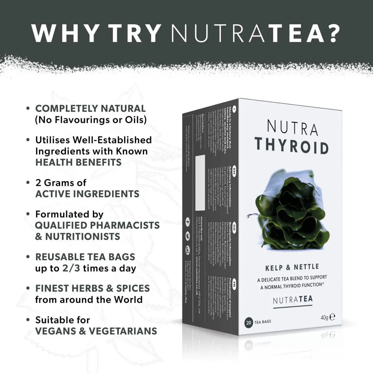 Nutra Tea Thyroid with Kelp & Nettle